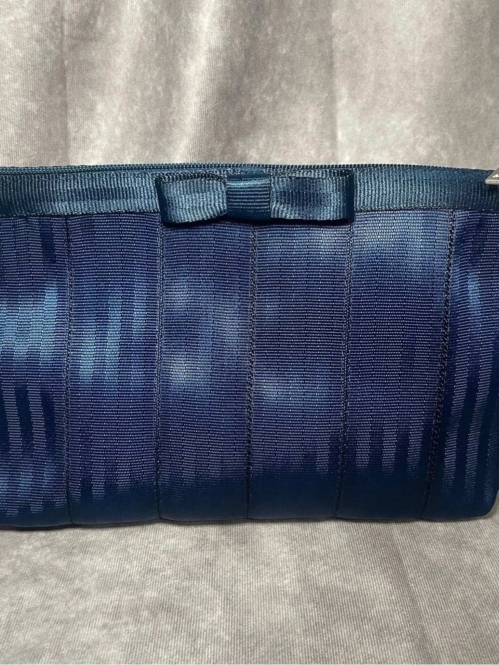 Harvey’s Seatbelt SLV Indigo Blue Bow Clutch Rootbeer Liner OG Hardware CNC